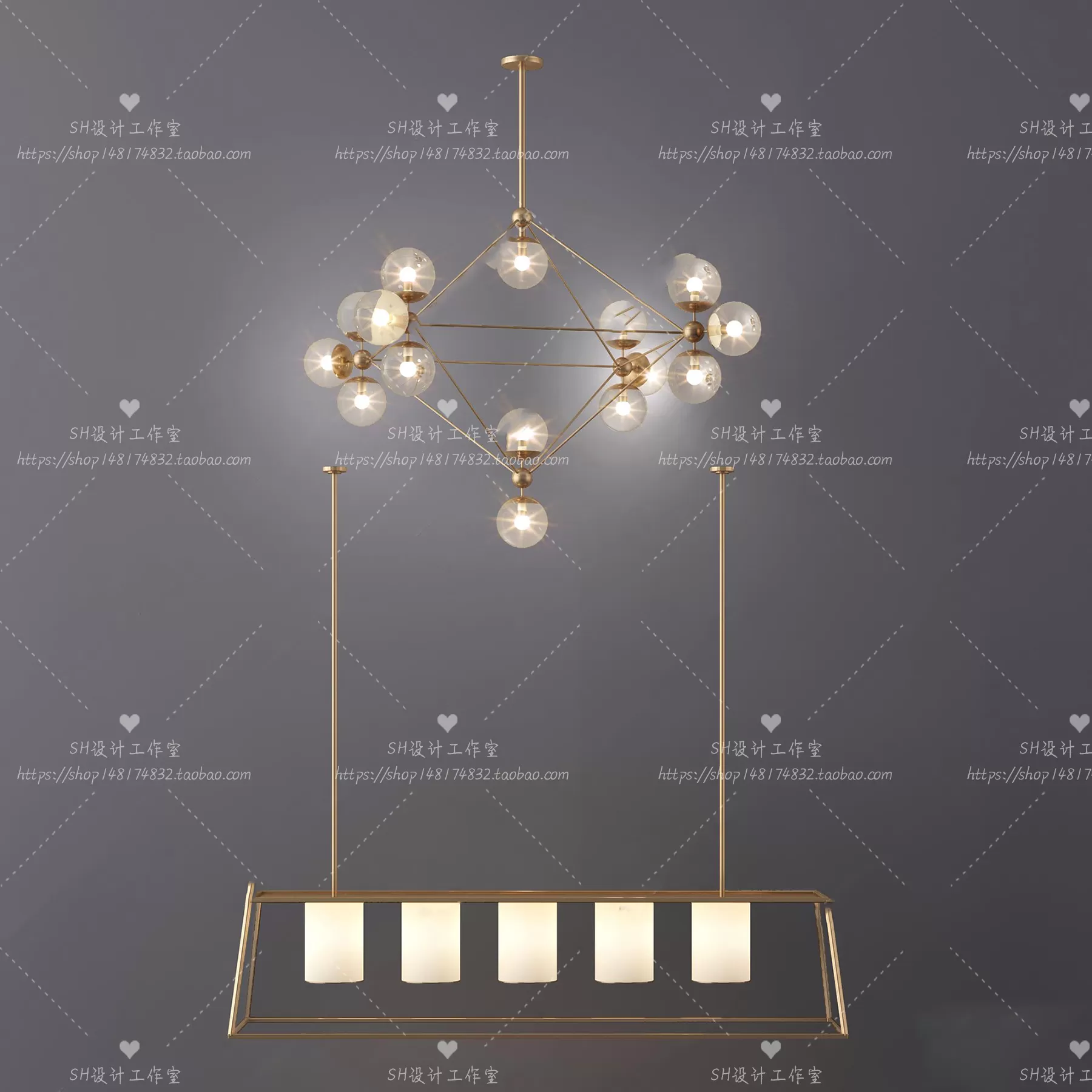 Lights – Chandelier 3D Models – 0704