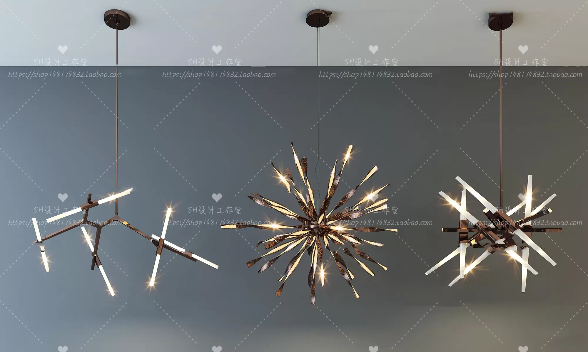 Lights – Chandelier 3D Models – 0719