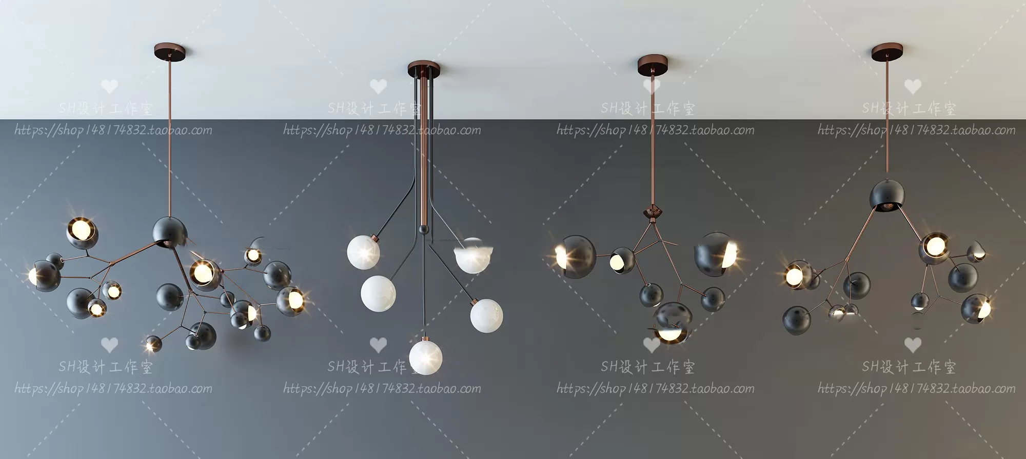 Lights – Chandelier 3D Models – 0737