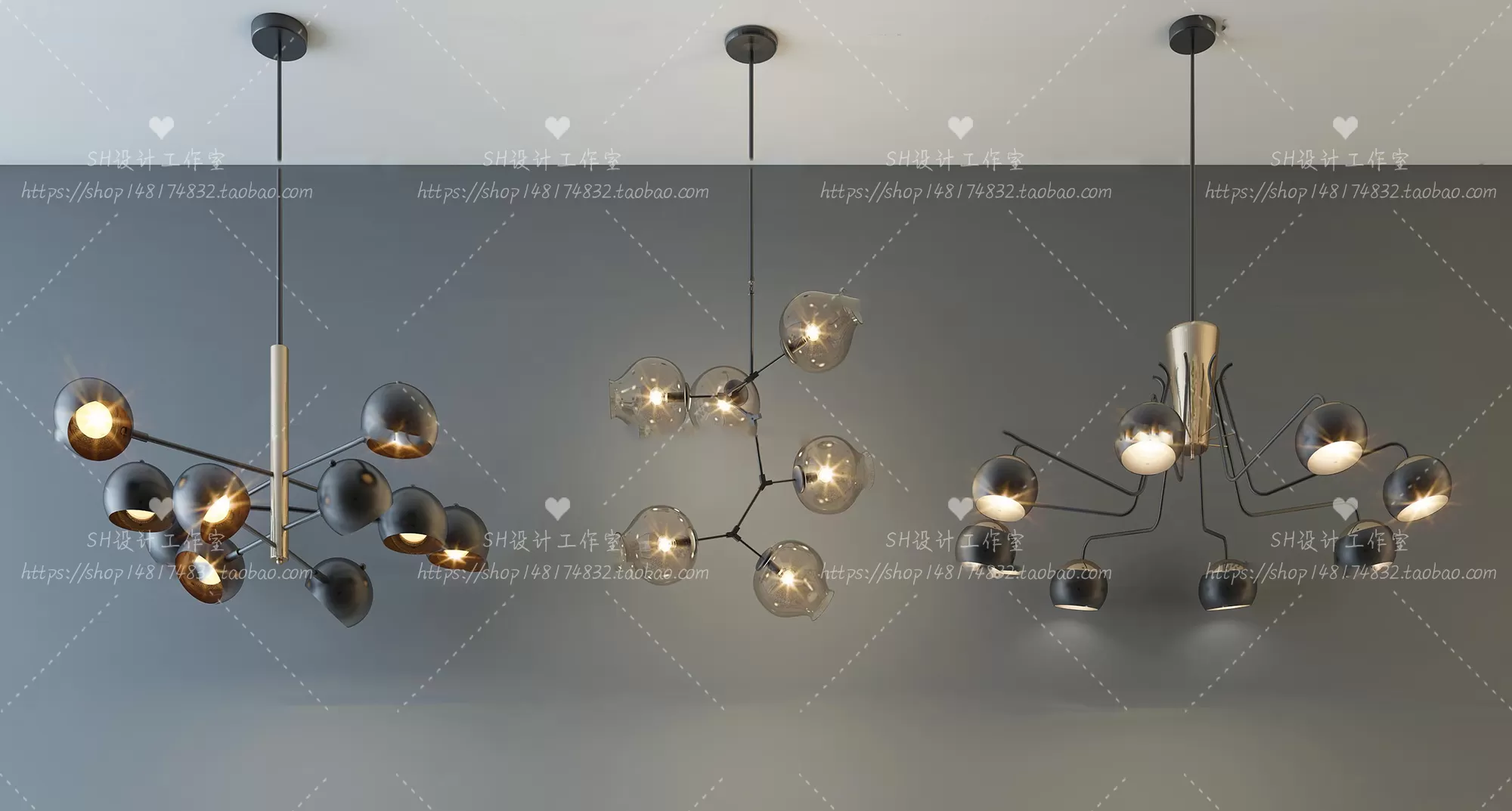 Lights – Chandelier 3D Models – 0741