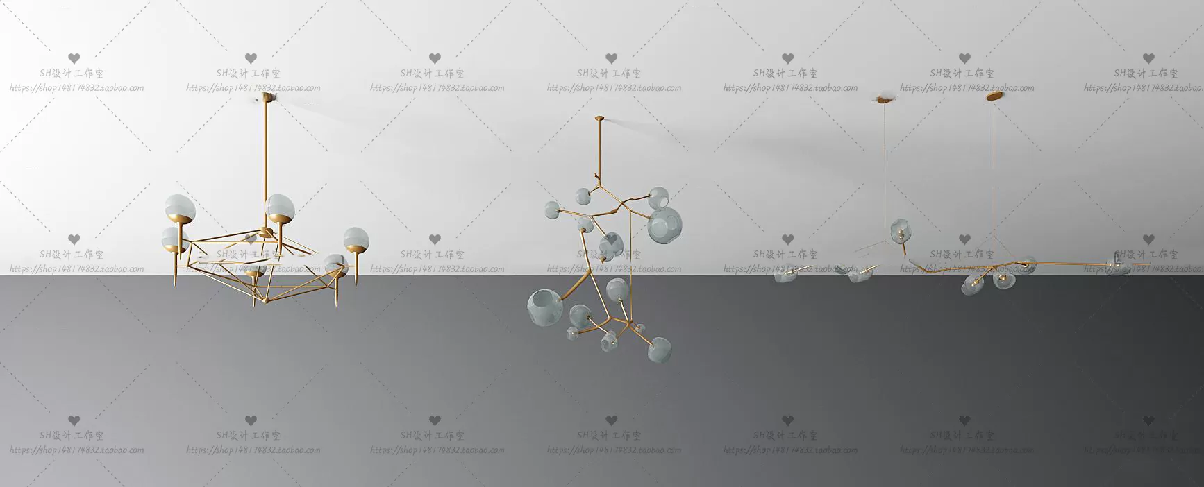 Lights – Chandelier 3D Models – 0756