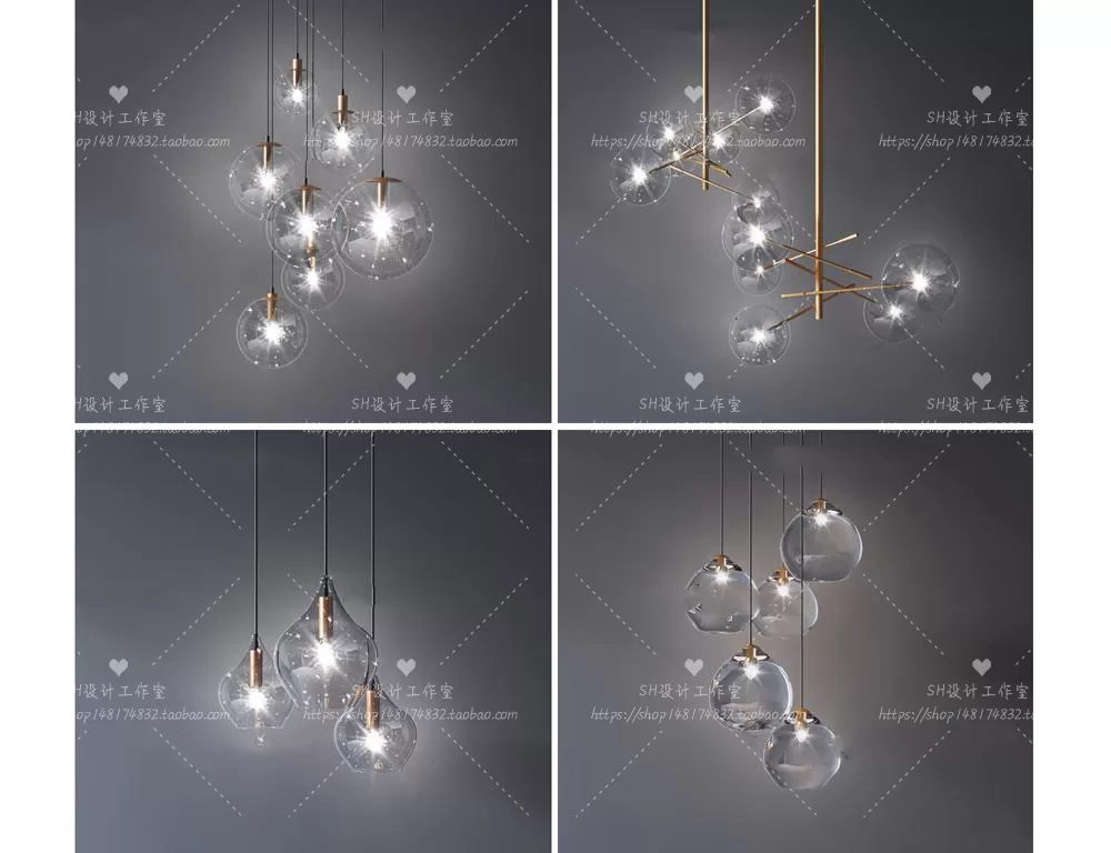 Lights – Chandelier 3D Models – 0757