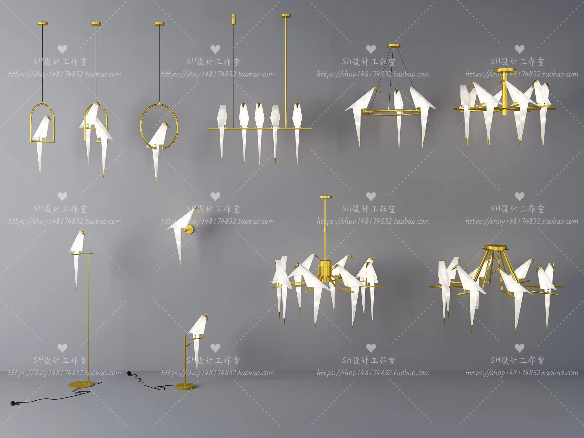 Lights – Chandelier 3D Models – 0768