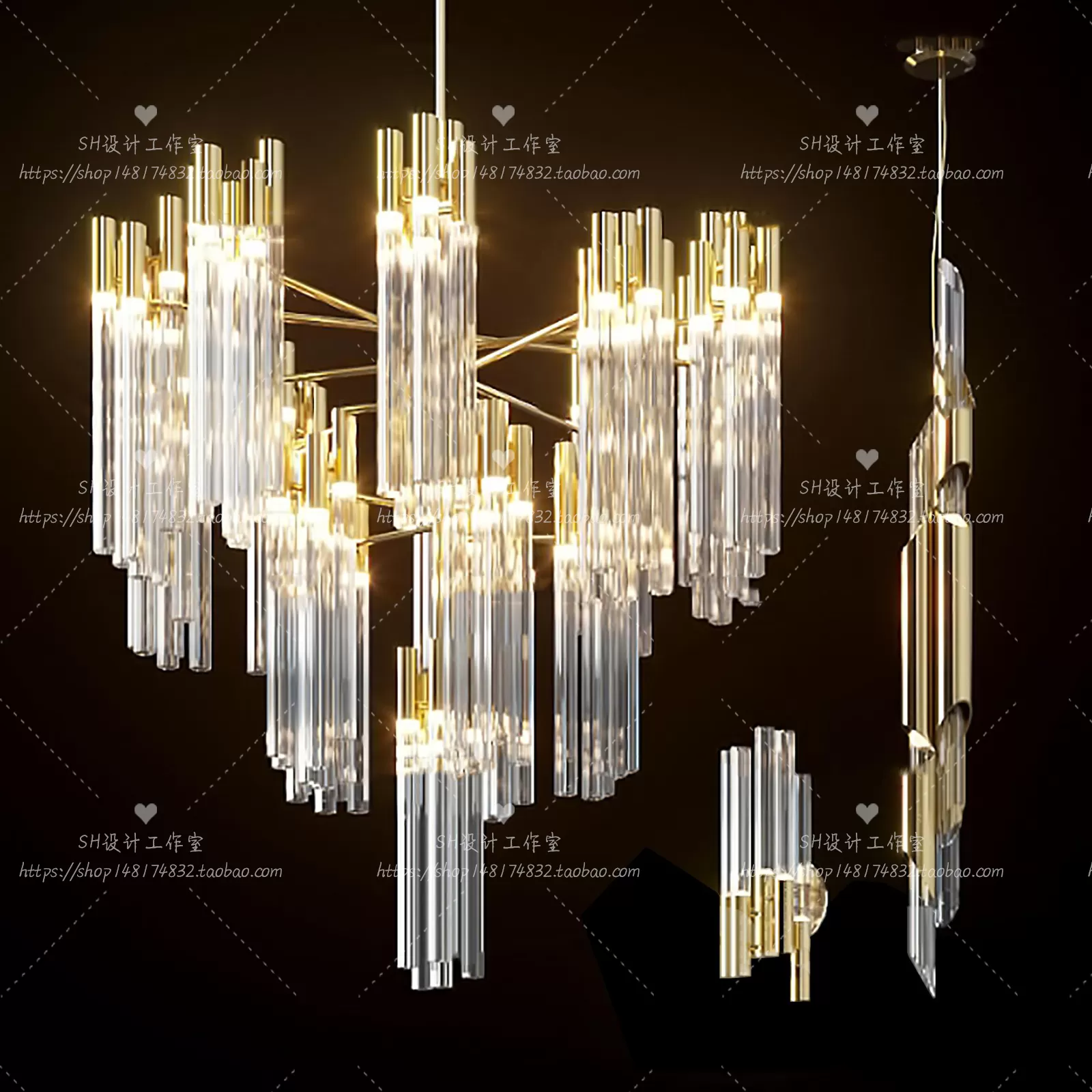Lights – Chandelier 3D Models – 0770