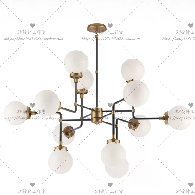 Lights – Chandelier 3D Models – 0781