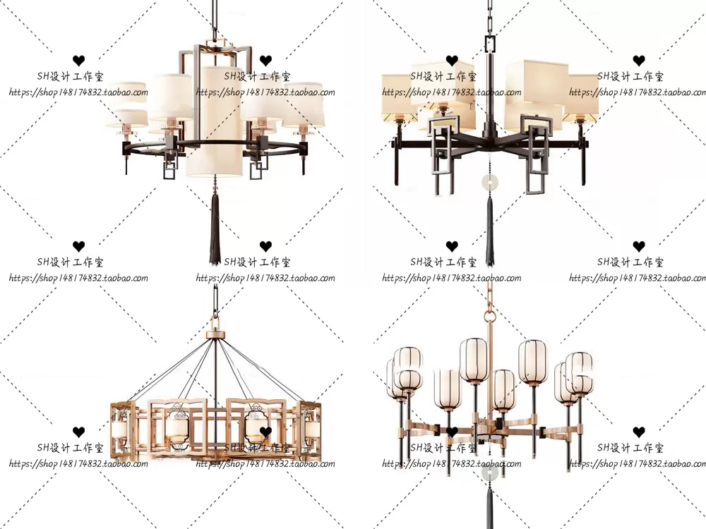 Lights – Chandelier 3D Models – 0788