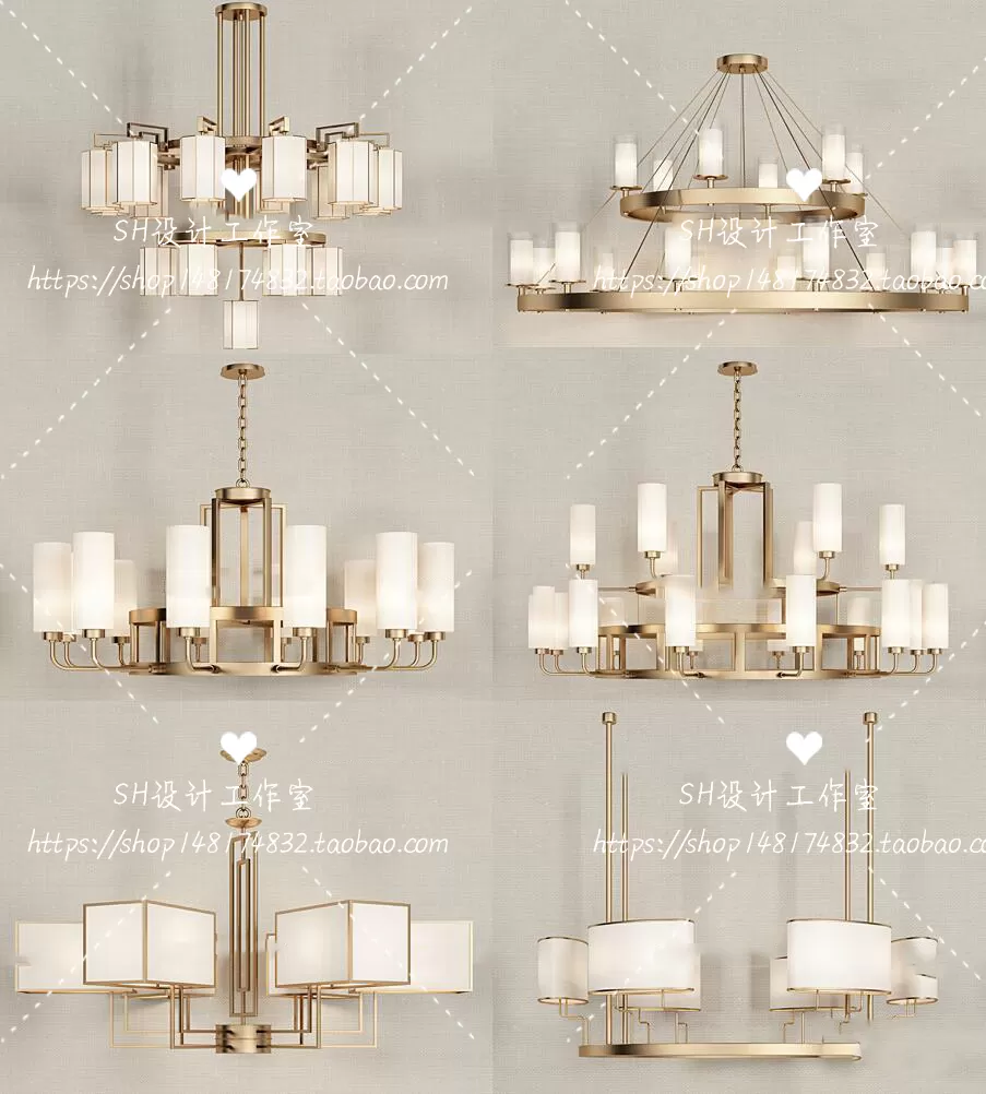 Lights – Chandelier 3D Models – 0798