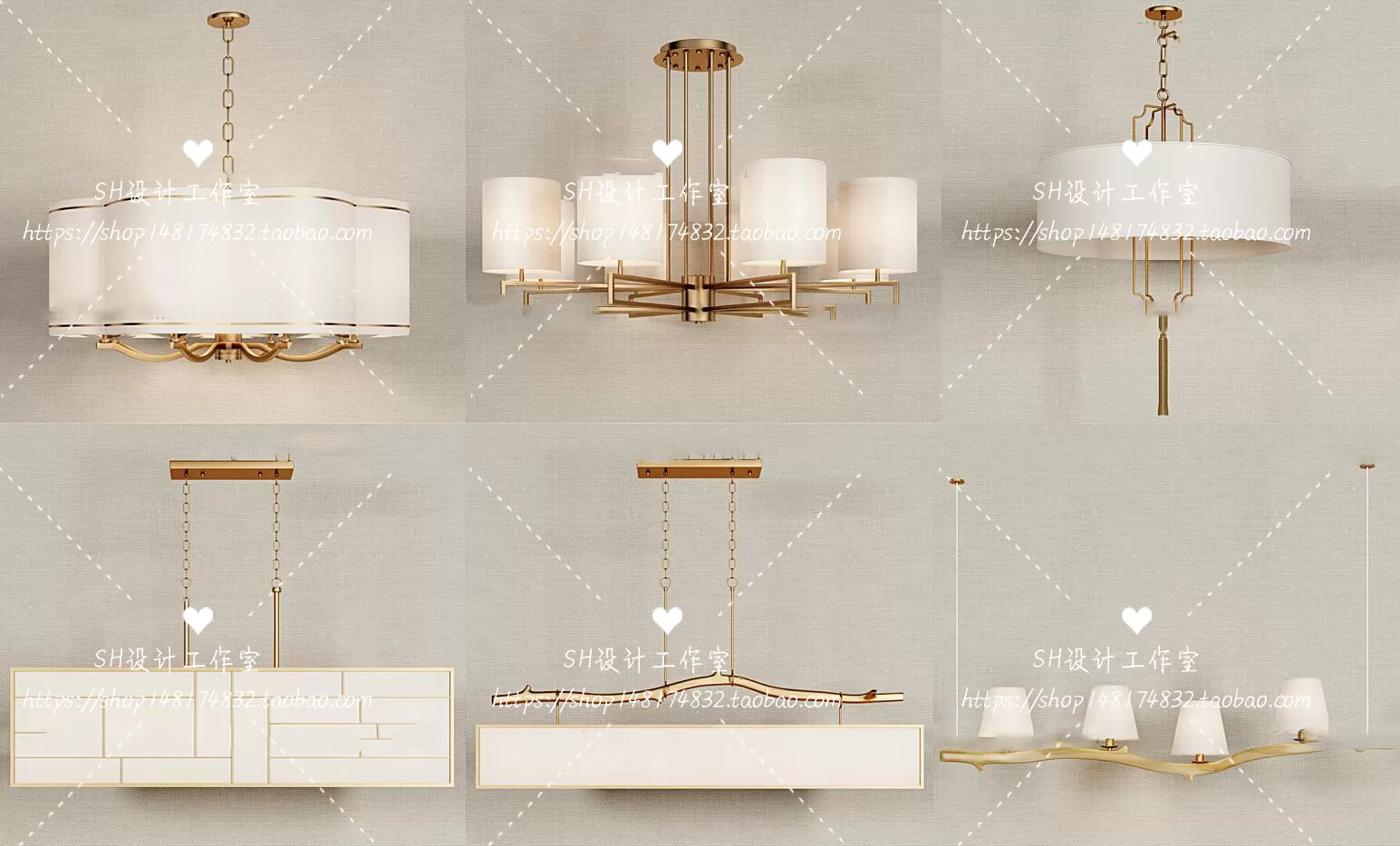 Lights – Chandelier 3D Models – 0801
