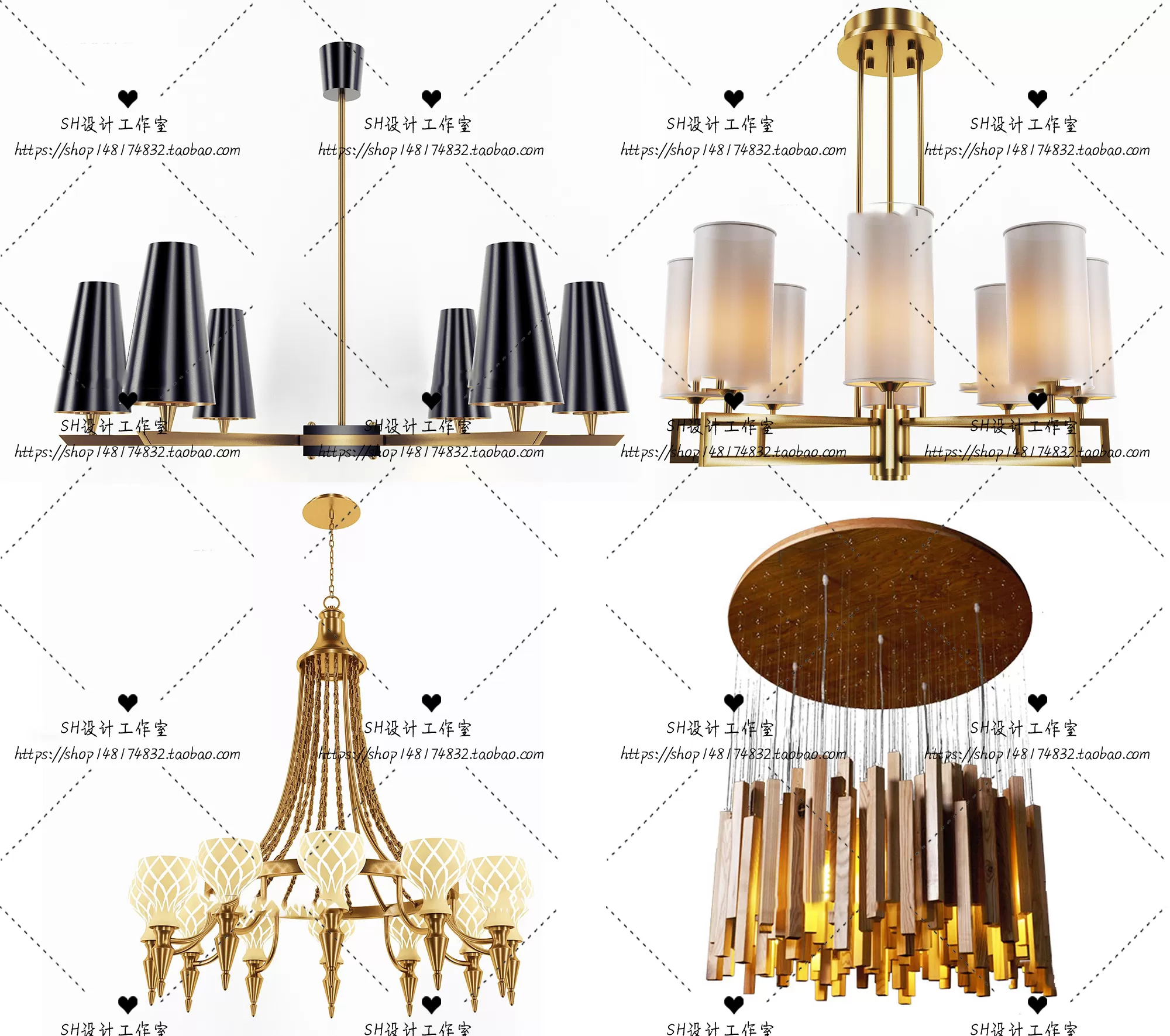 Lights – Chandelier 3D Models – 0803