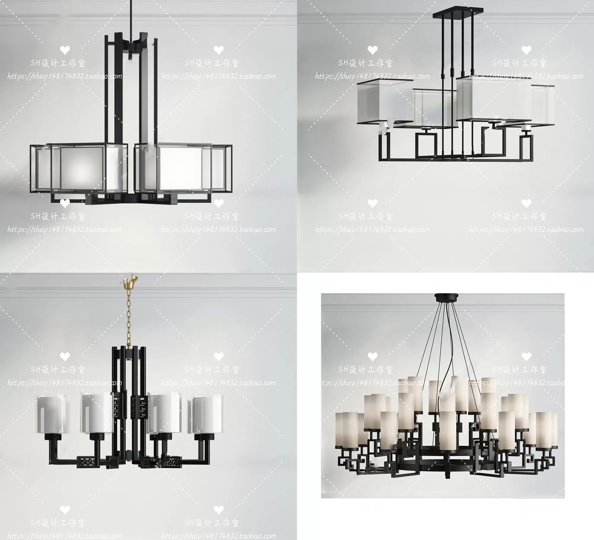 Lights – Chandelier 3D Models – 0806
