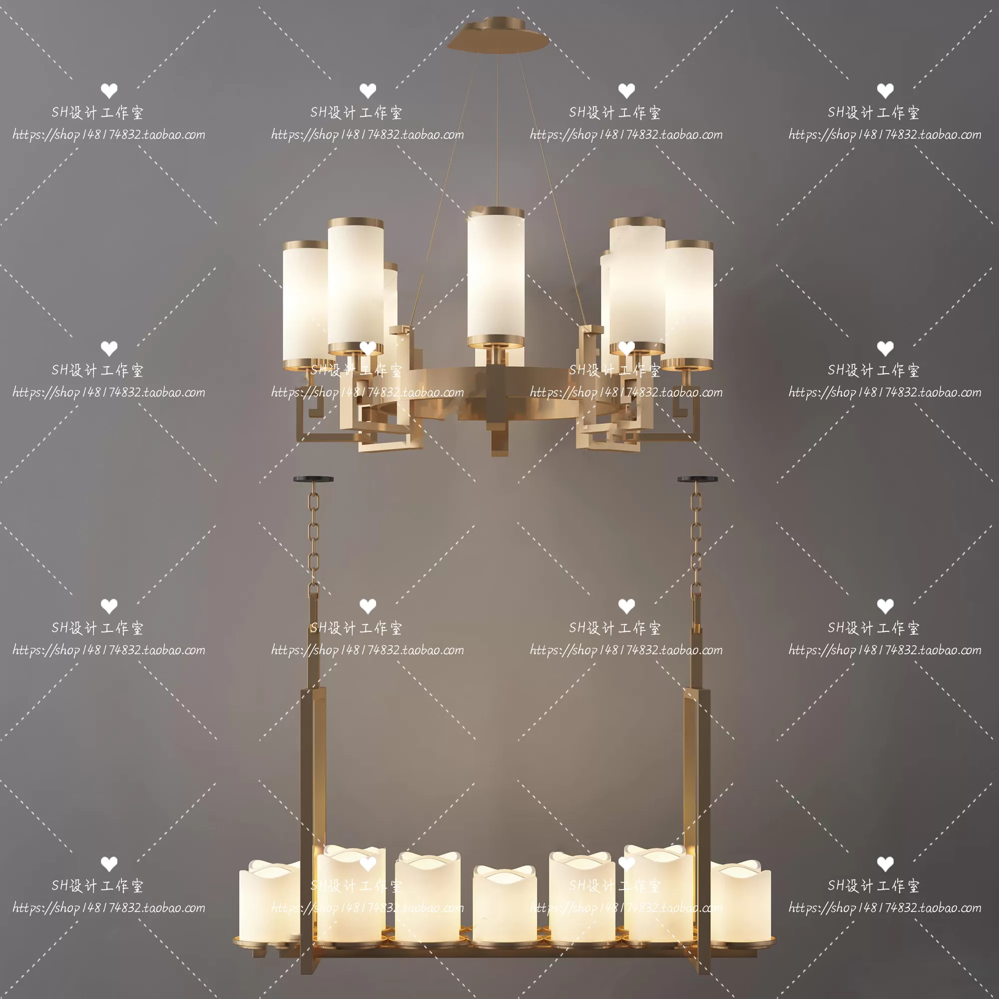 Lights – Chandelier 3D Models – 0808