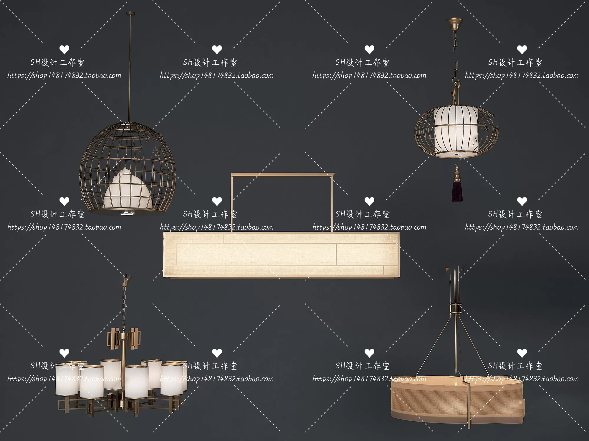 Lights – Chandelier 3D Models – 0810