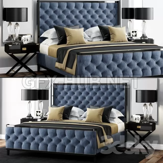 Bed LuXeo USA Kensington Queen Tufted – 207709