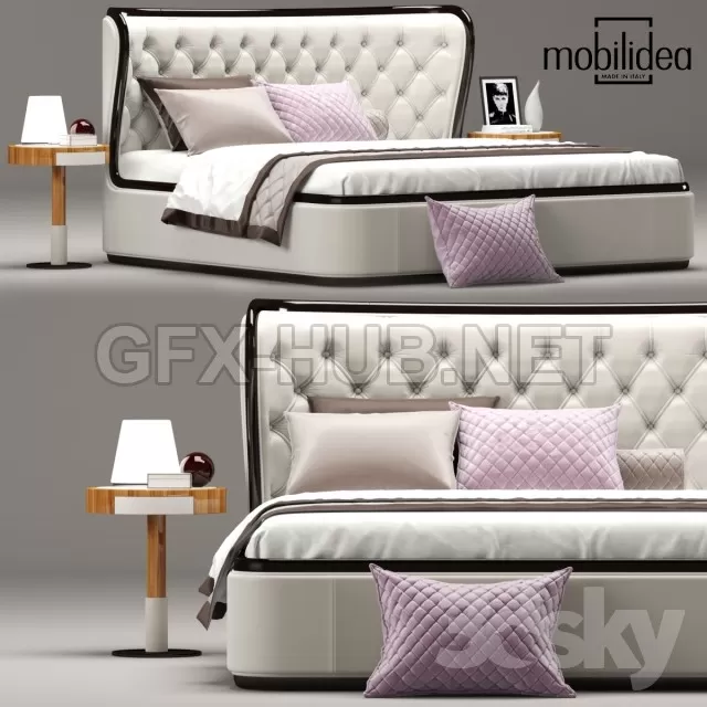 Bed MargotMobilidea 3d Model – 207713