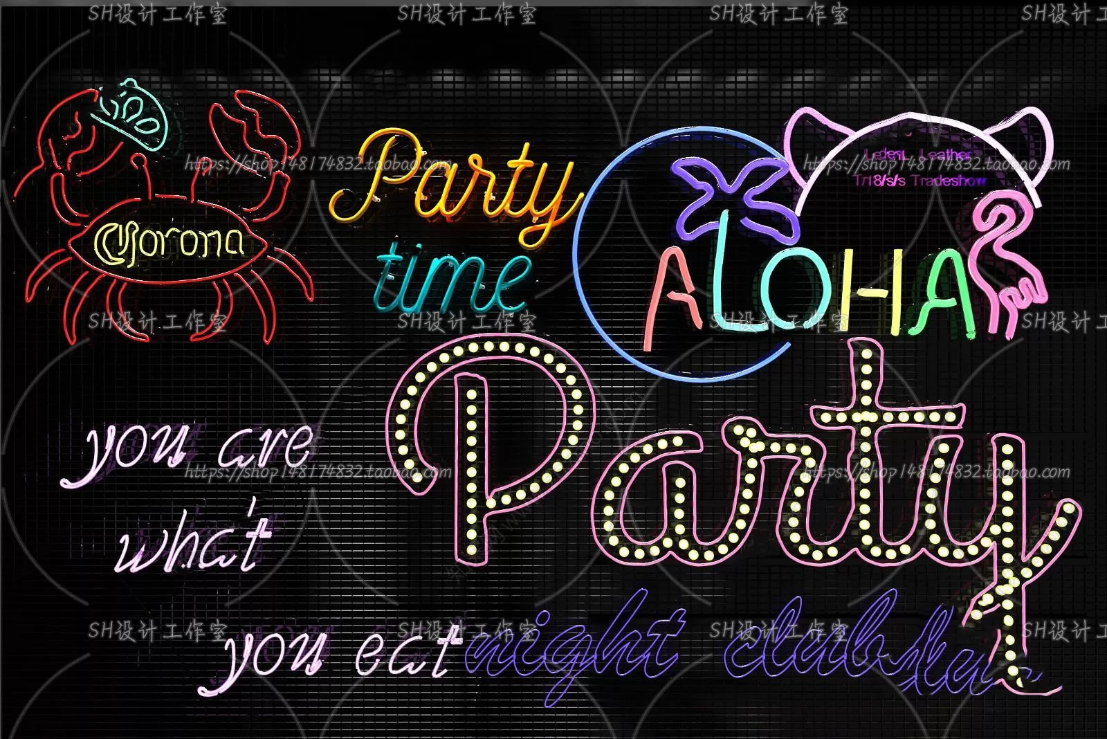 Neon Tube Light – 3D Models – 0008 Neon Tube Light – 3D Models – 0008