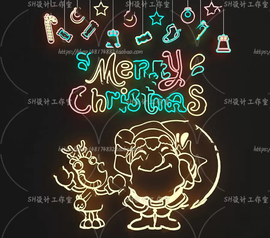 Neon Tube Light – 3D Models – 0014 Neon Tube Light – 3D Models – 0014