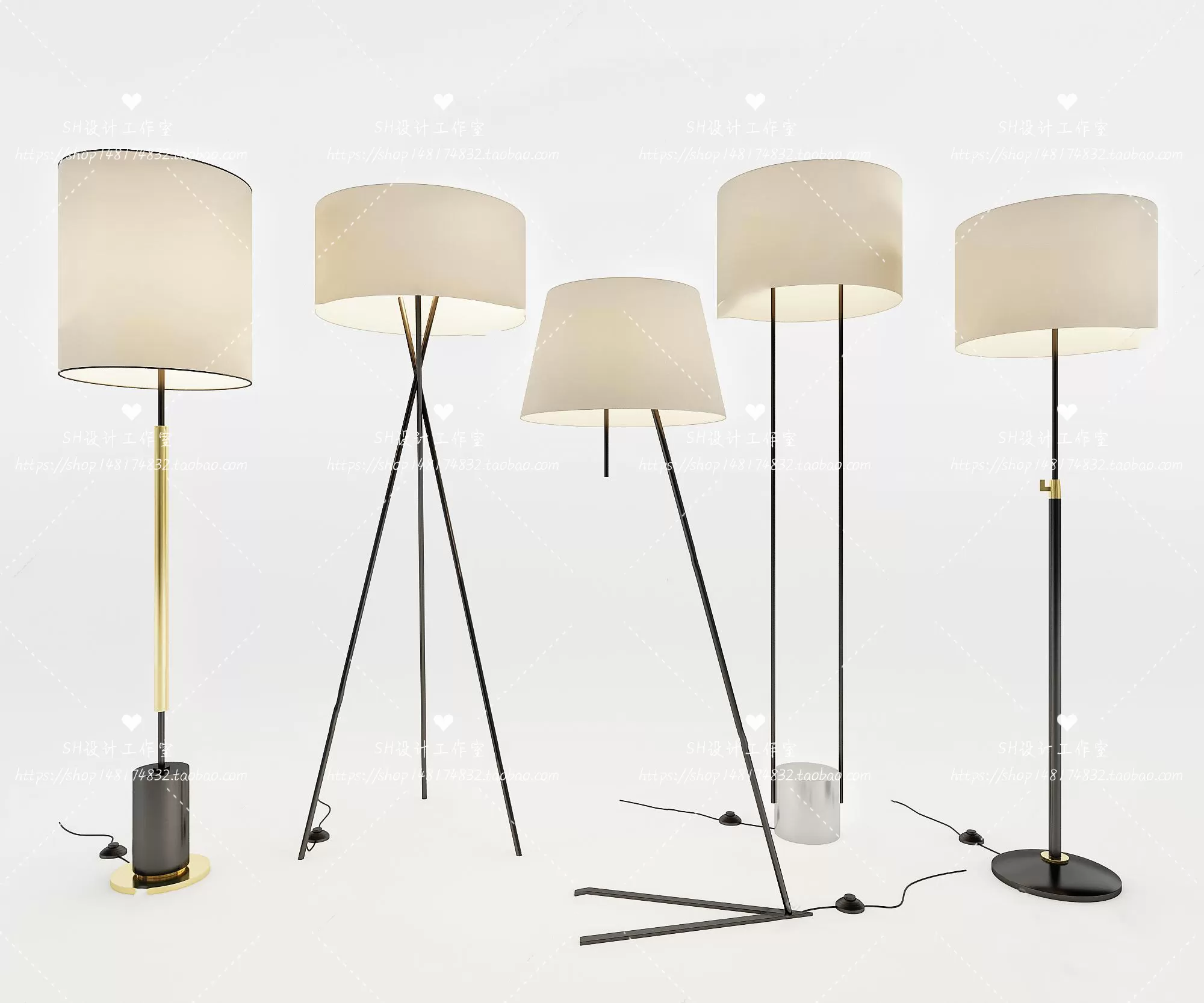 Floor Lamps – 3D Models – 0002