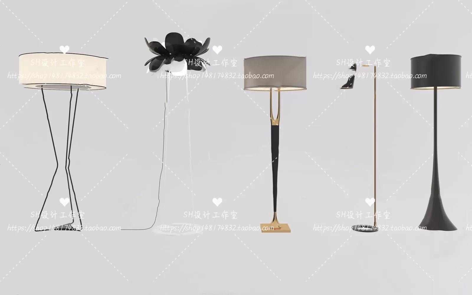 Floor Lamps – 3D Models – 0024
