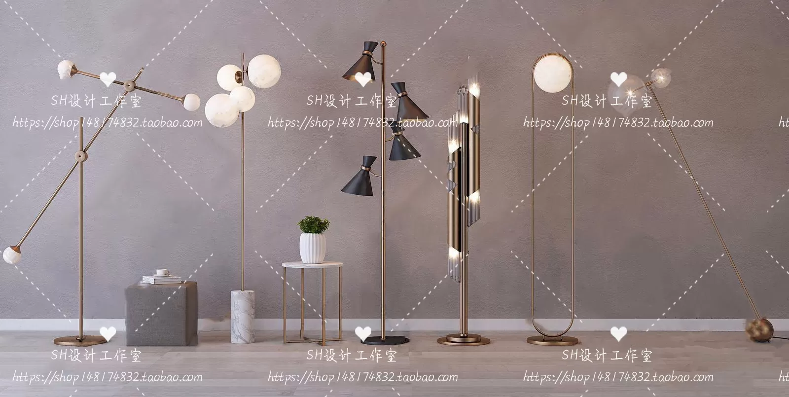 Floor Lamps – 3D Models – 0043