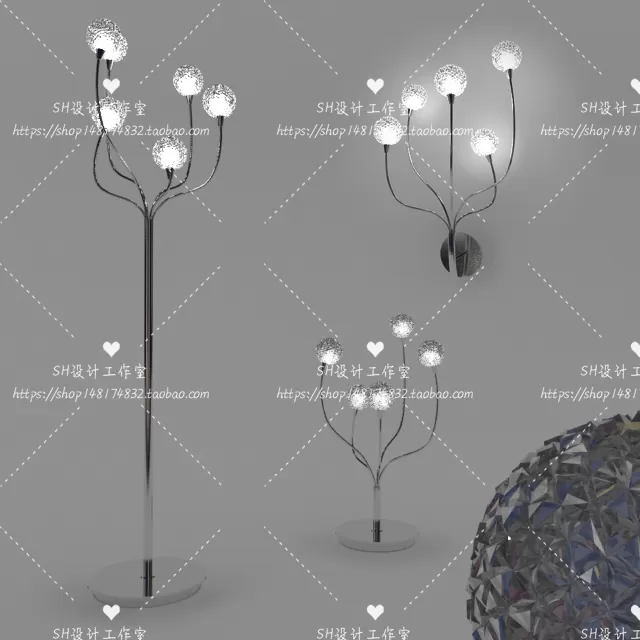 Floor Lamps – 3D Models – 0045