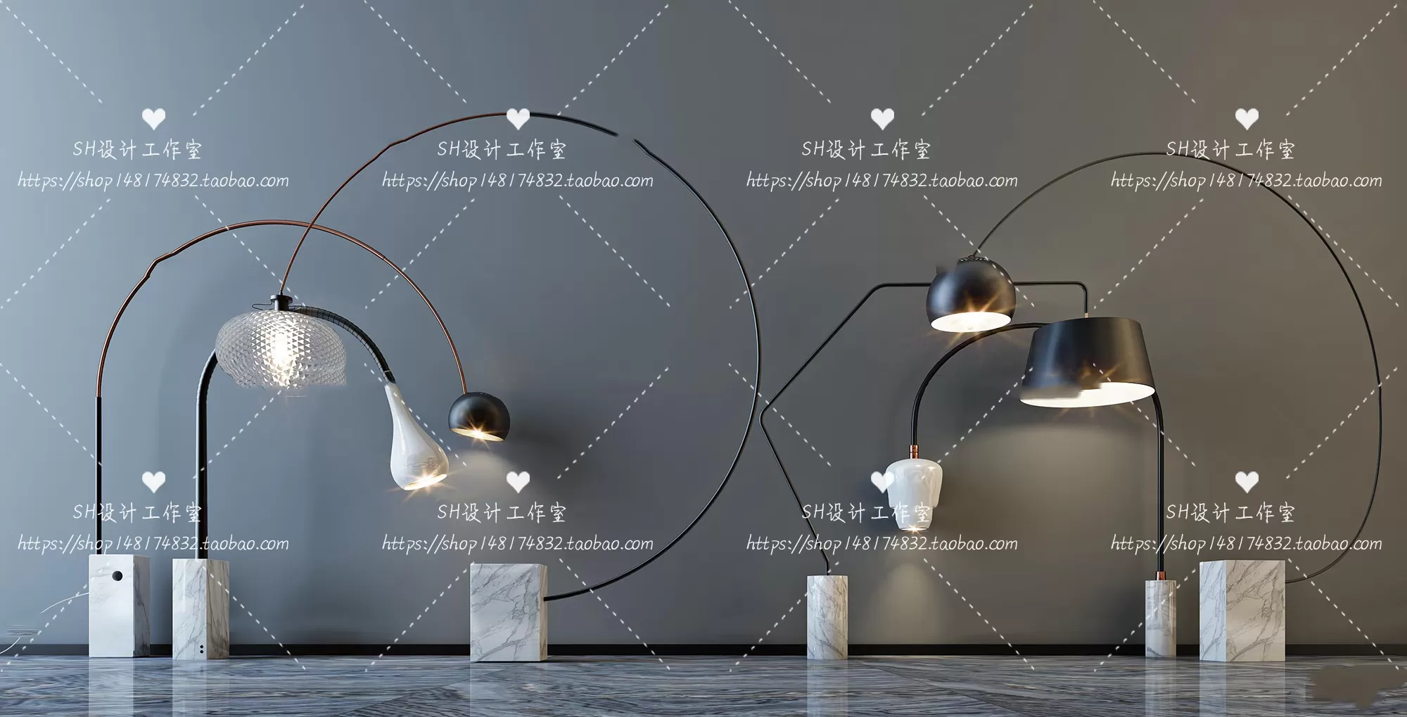 Floor Lamps – 3D Models – 0054