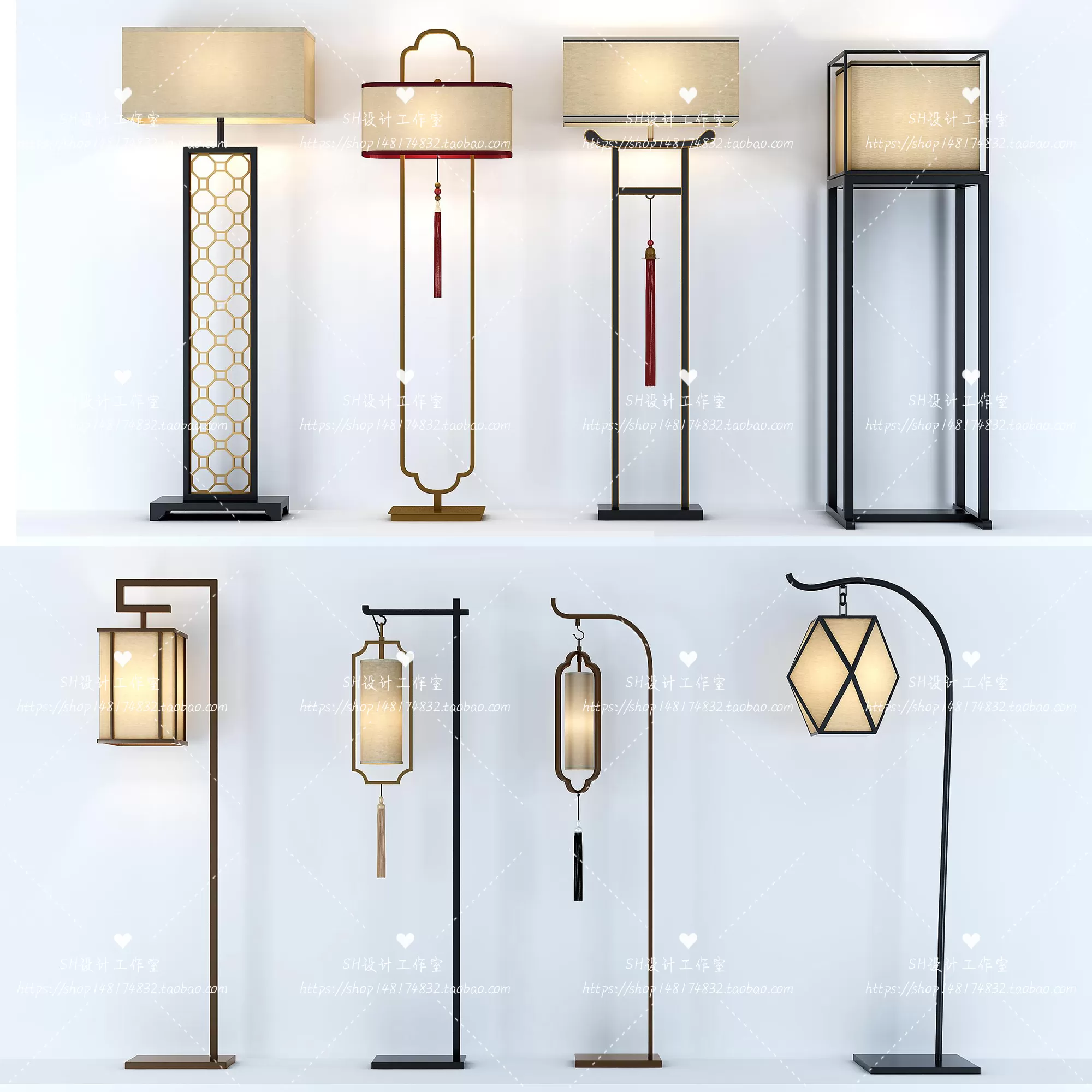 Floor Lamps – 3D Models – 0074