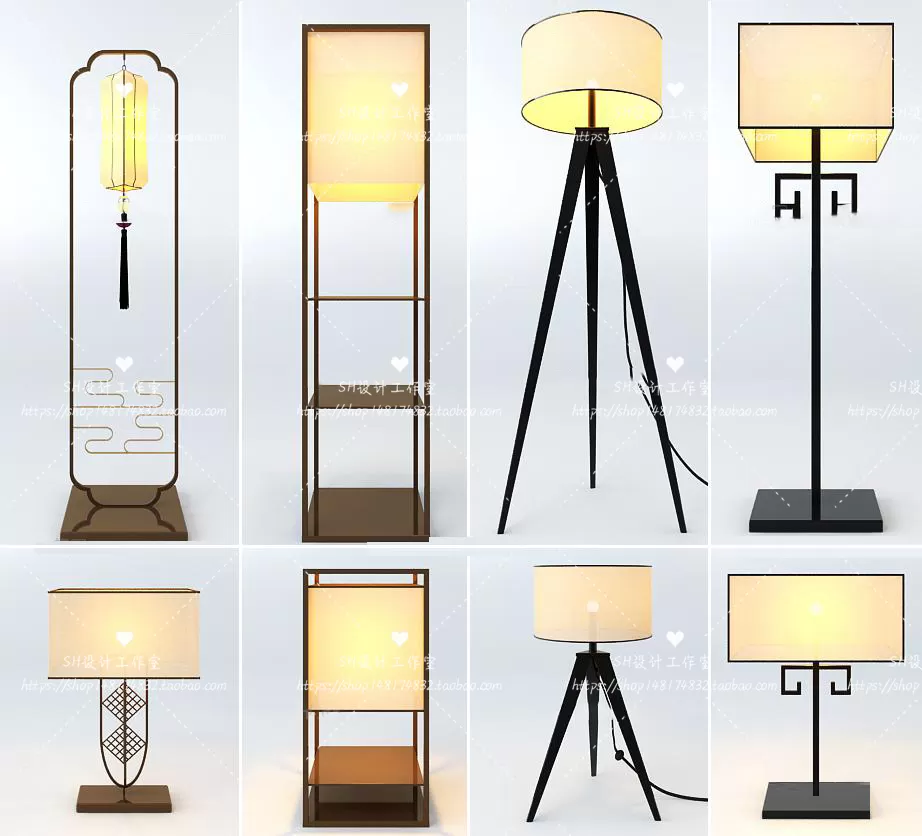 Floor Lamps – 3D Models – 0076