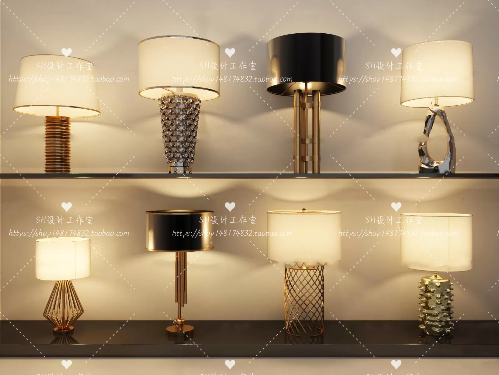 Table Lamps – 3D Models – 0054