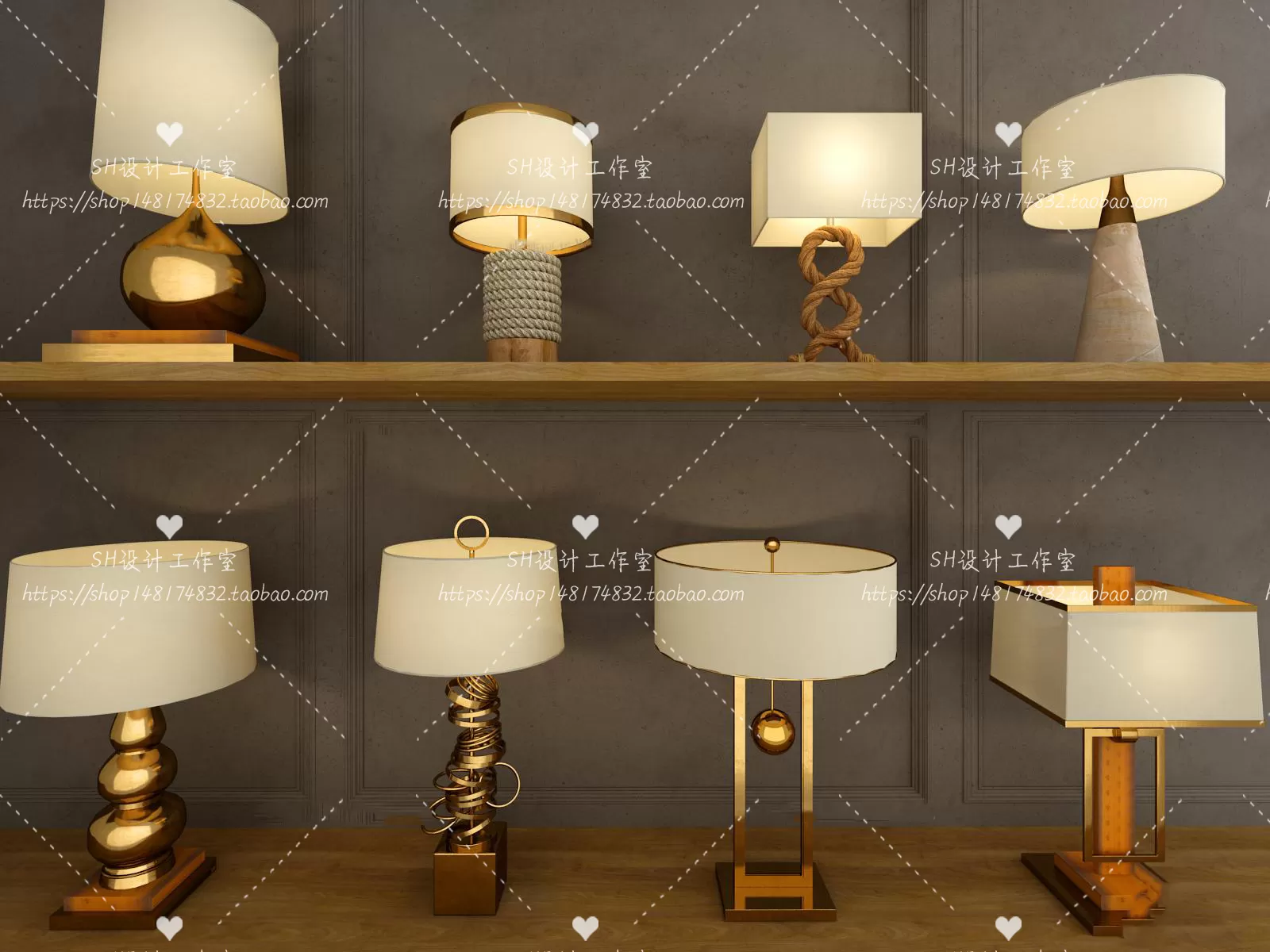 Table Lamps – 3D Models – 0058