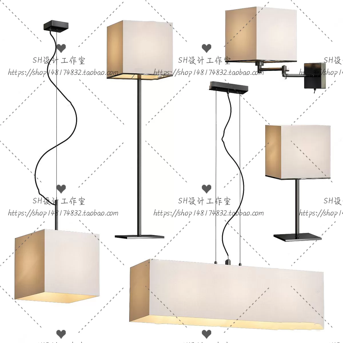 Table Lamps – 3D Models – 0087