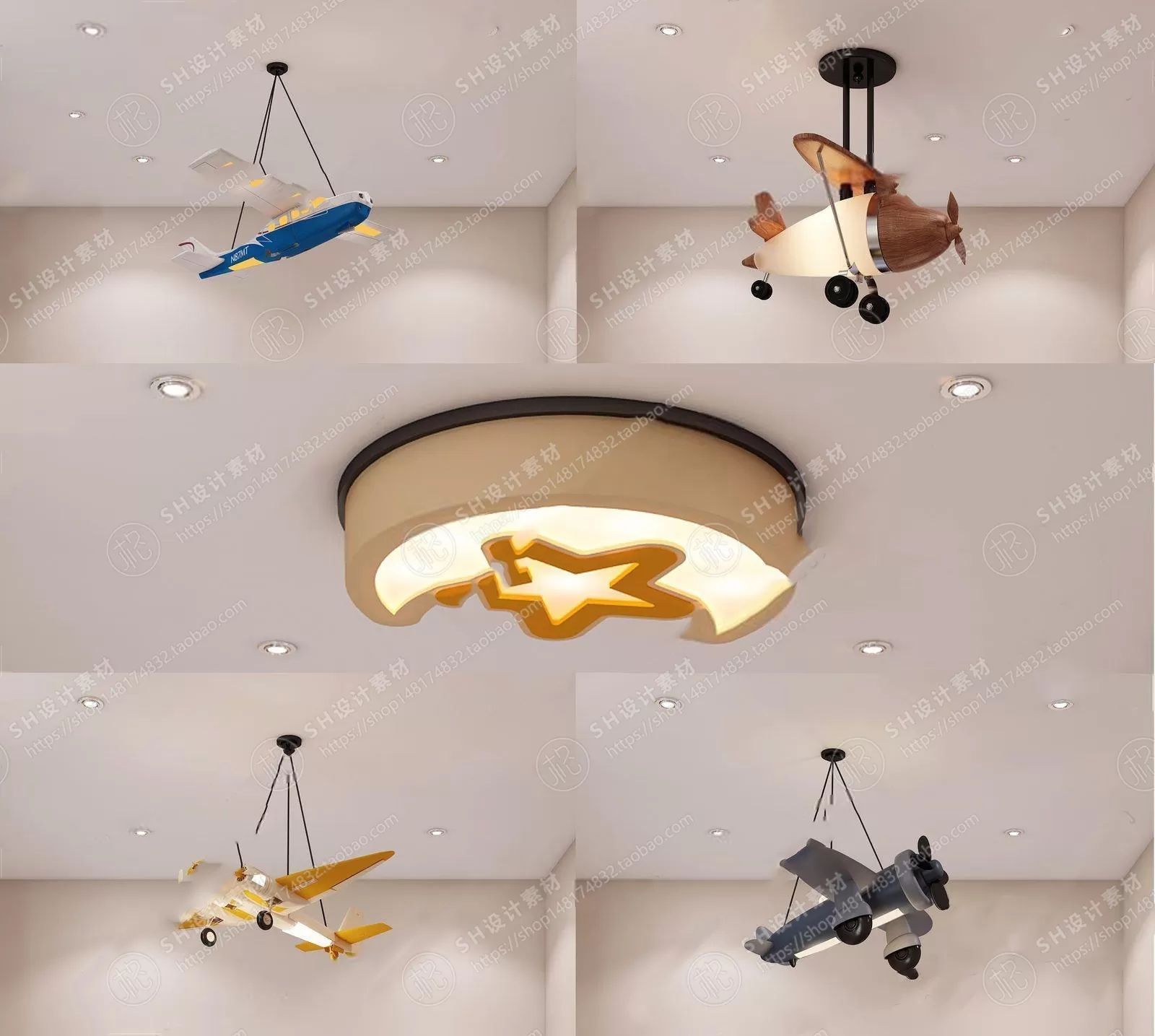 Chandelier Ceiling and Wall Lamp – 3D Models – 0009