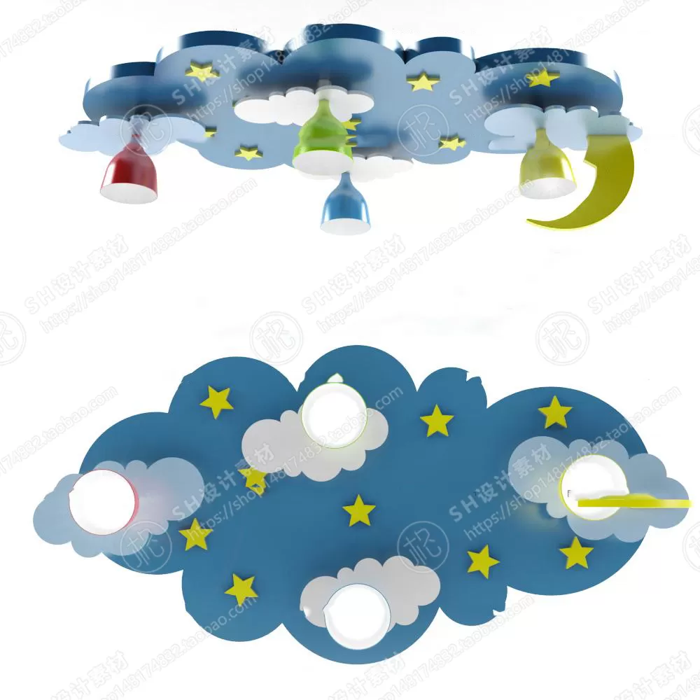 Chandelier Ceiling and Wall Lamp – 3D Models – 0031