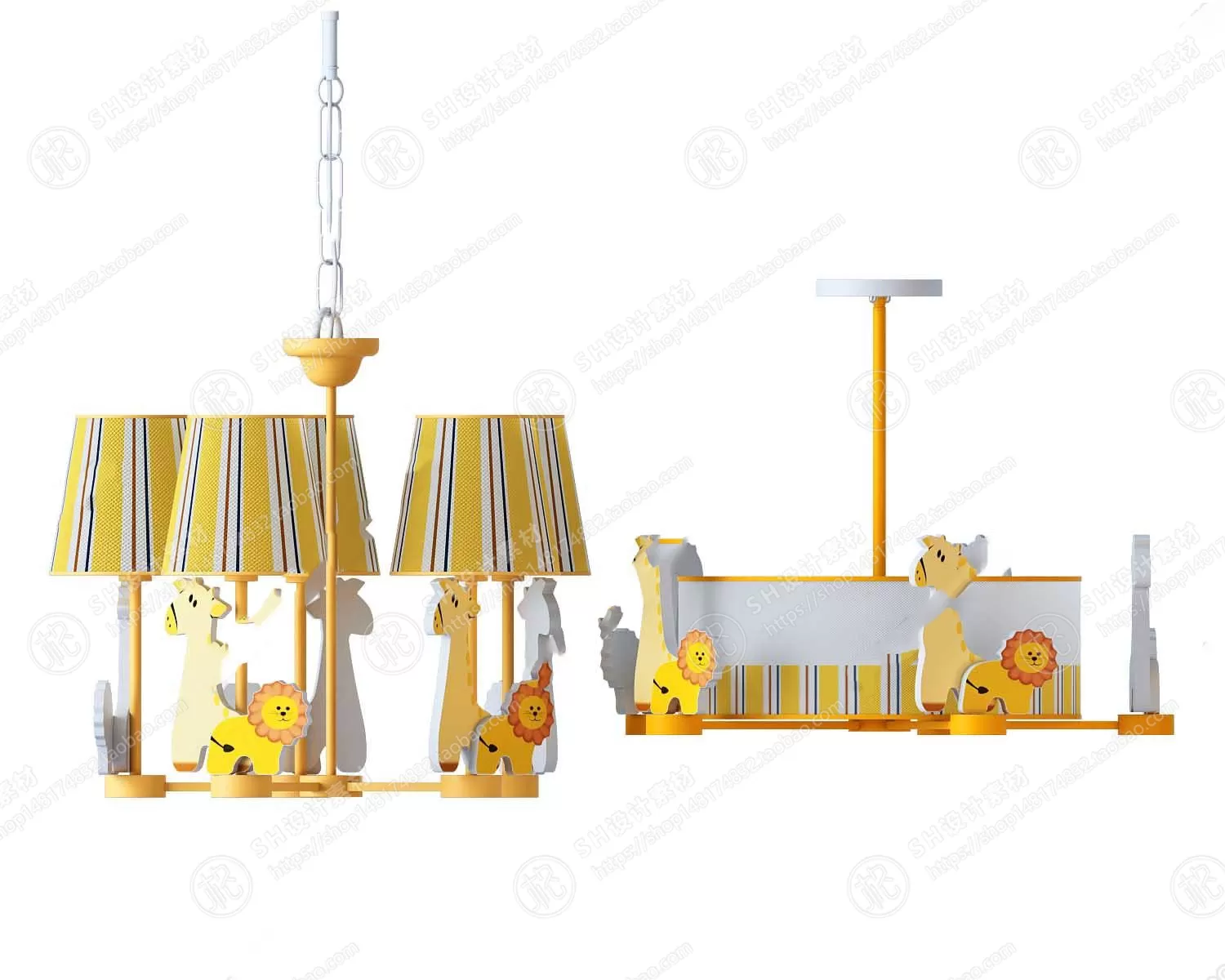 Chandelier Ceiling and Wall Lamp – 3D Models – 0032