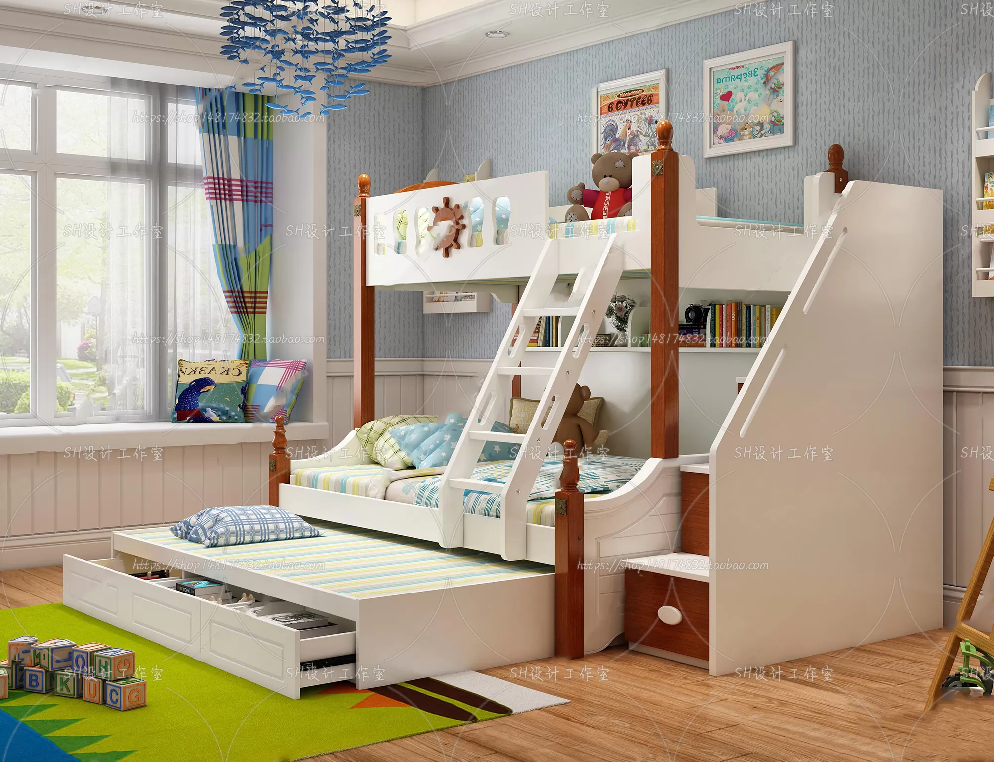 Childrens Bed – 3D Models – 0012