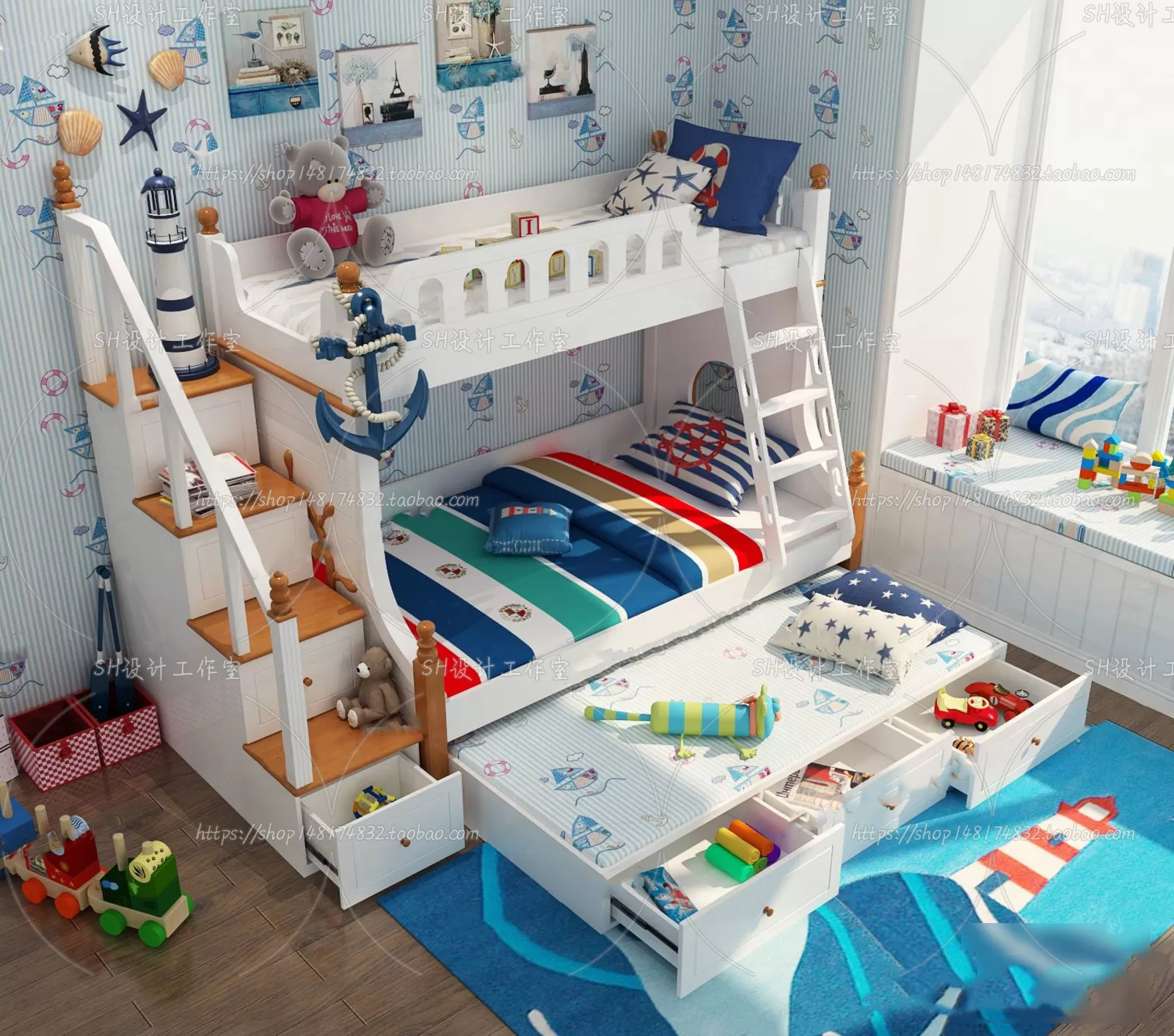 Childrens Bed – 3D Models – 0014