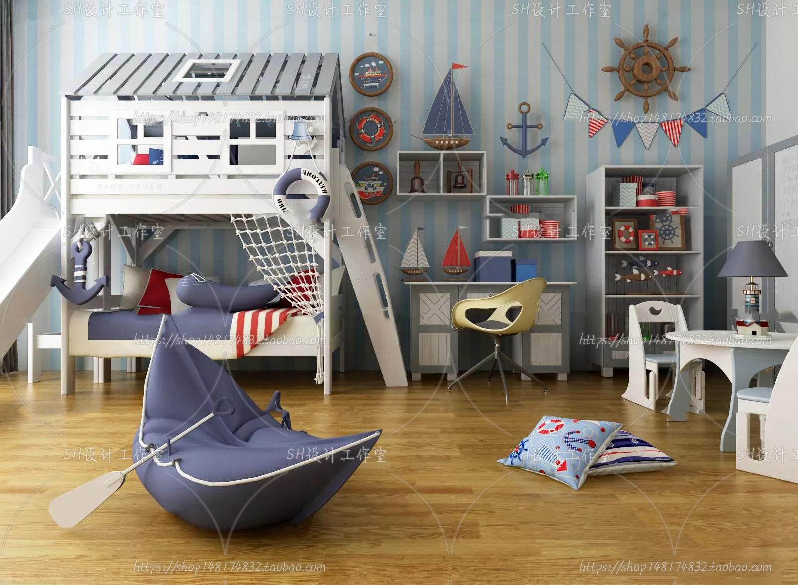 Childrens Bed – 3D Models – 0016