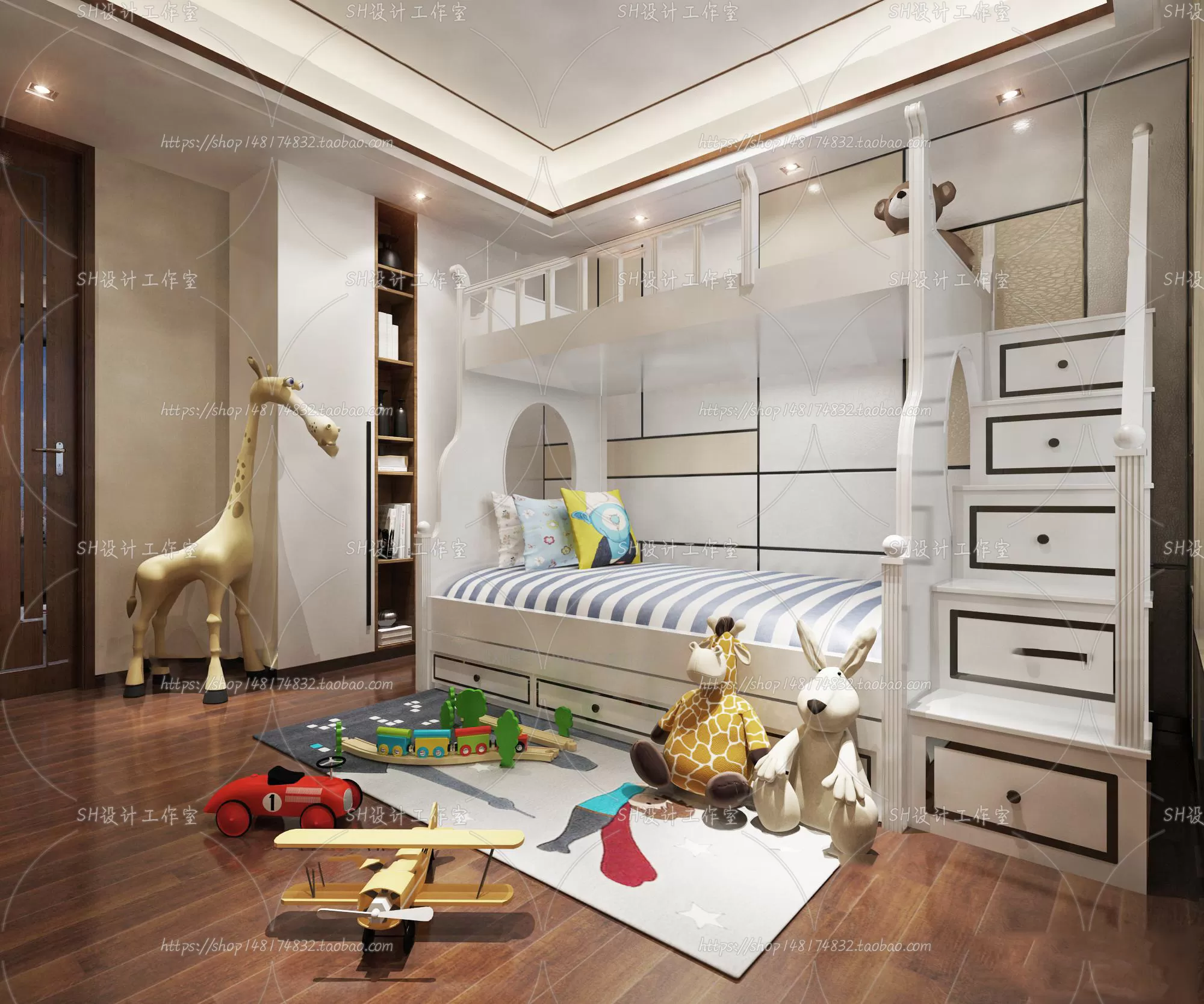 Childrens Bed – 3D Models – 0019