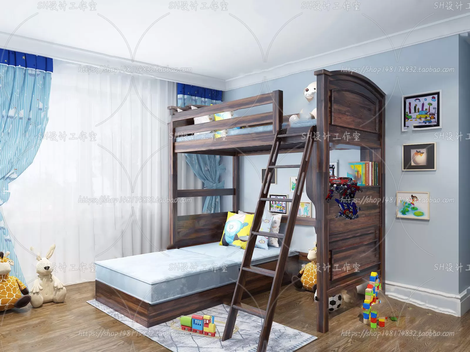 Childrens Bed – 3D Models – 0023