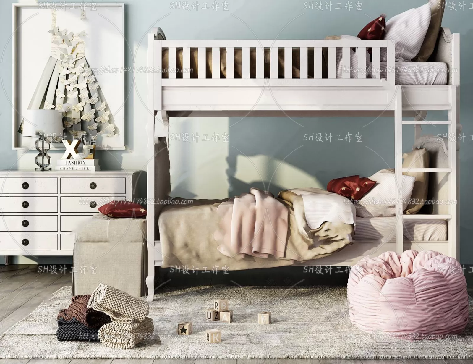 Childrens Bed – 3D Models – 0025