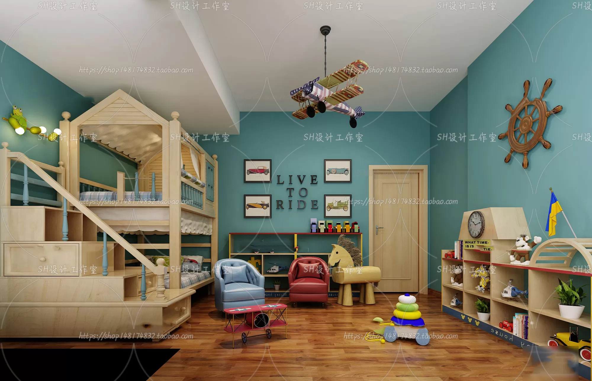 Childrens Bed – 3D Models – 0041