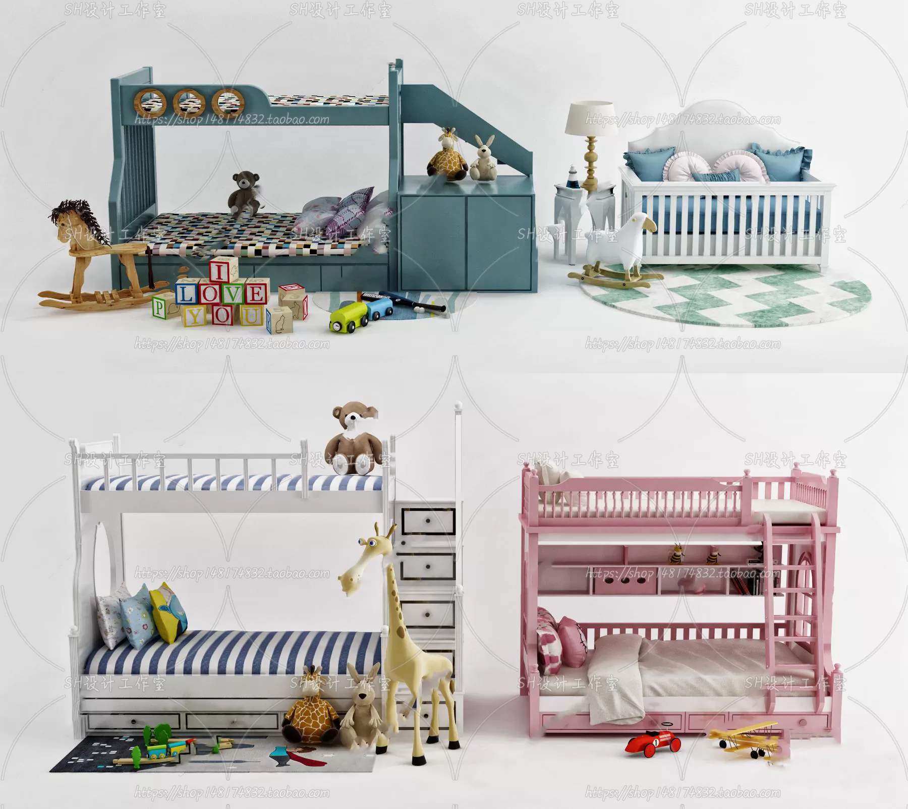 Childrens Bed – 3D Models – 0052