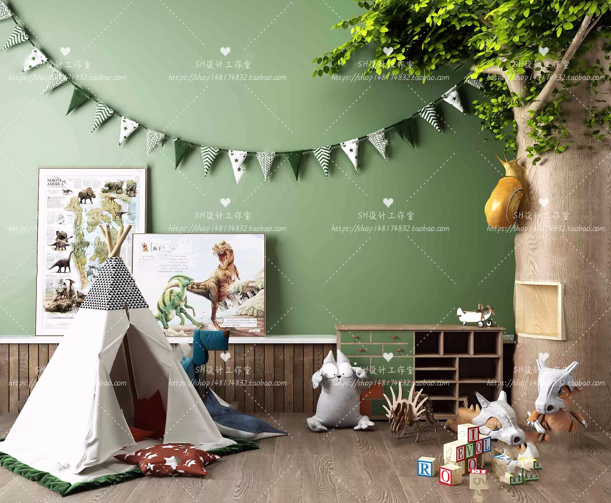 Childrens Room – 3D Models – 0006