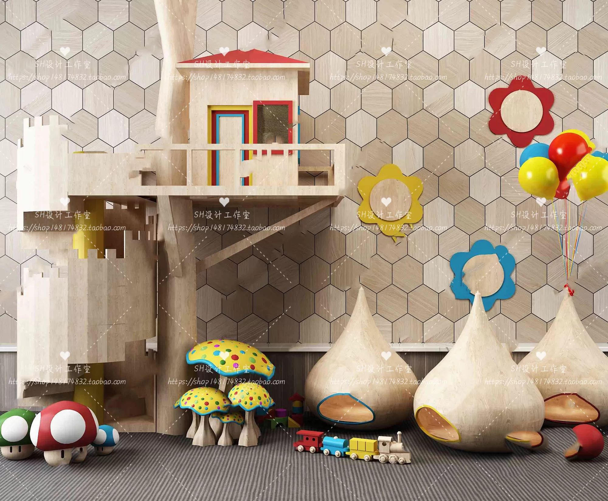 Childrens Room – 3D Models – 0008