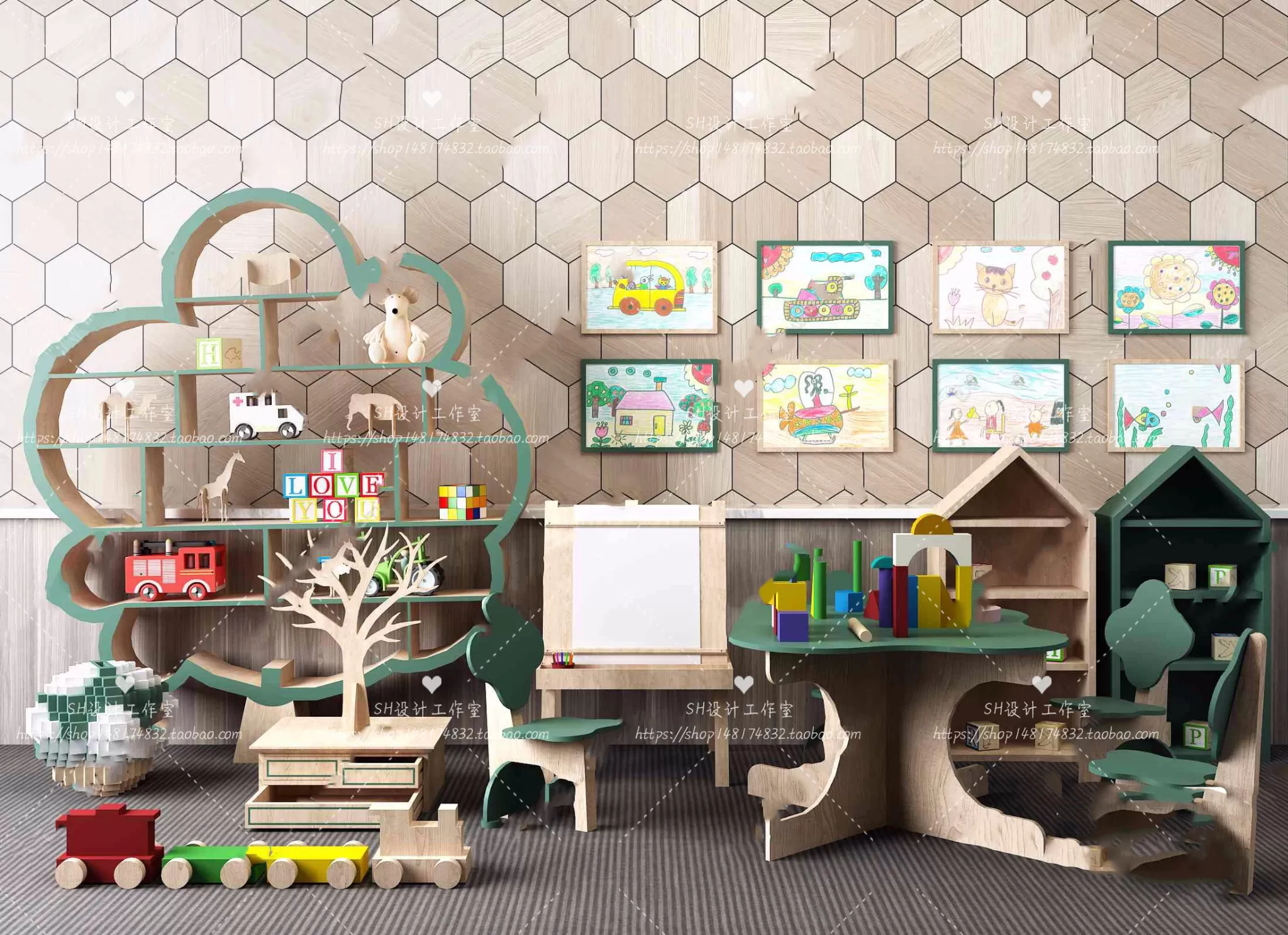 Childrens Room – 3D Models – 0009