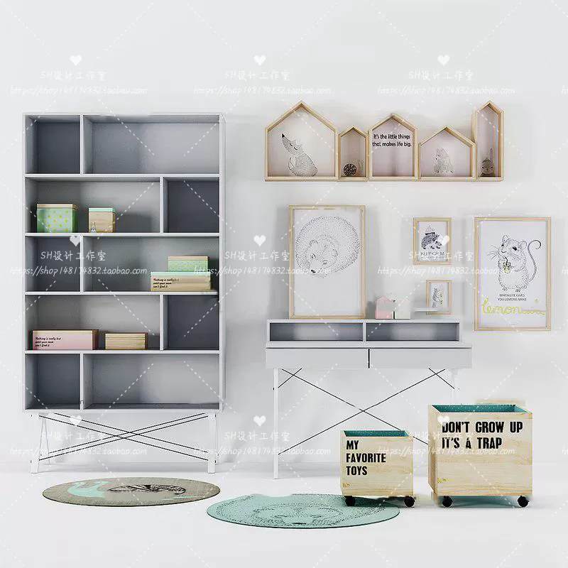 Childrens Room – 3D Models – 0011