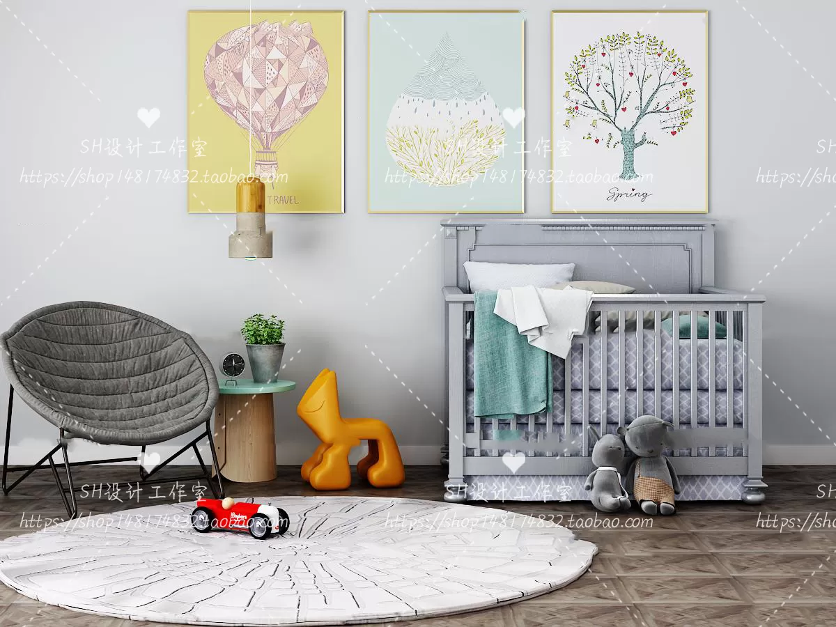 Childrens Room – 3D Models – 0015