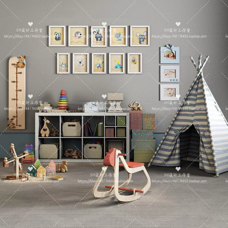 Childrens Room – 3D Models – 0027