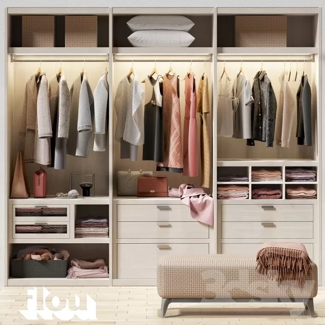 3DSKYMODEL – Shelf – Wardrobe – 208