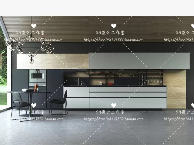 Kitchen Cabinets – 3D Models – 0017