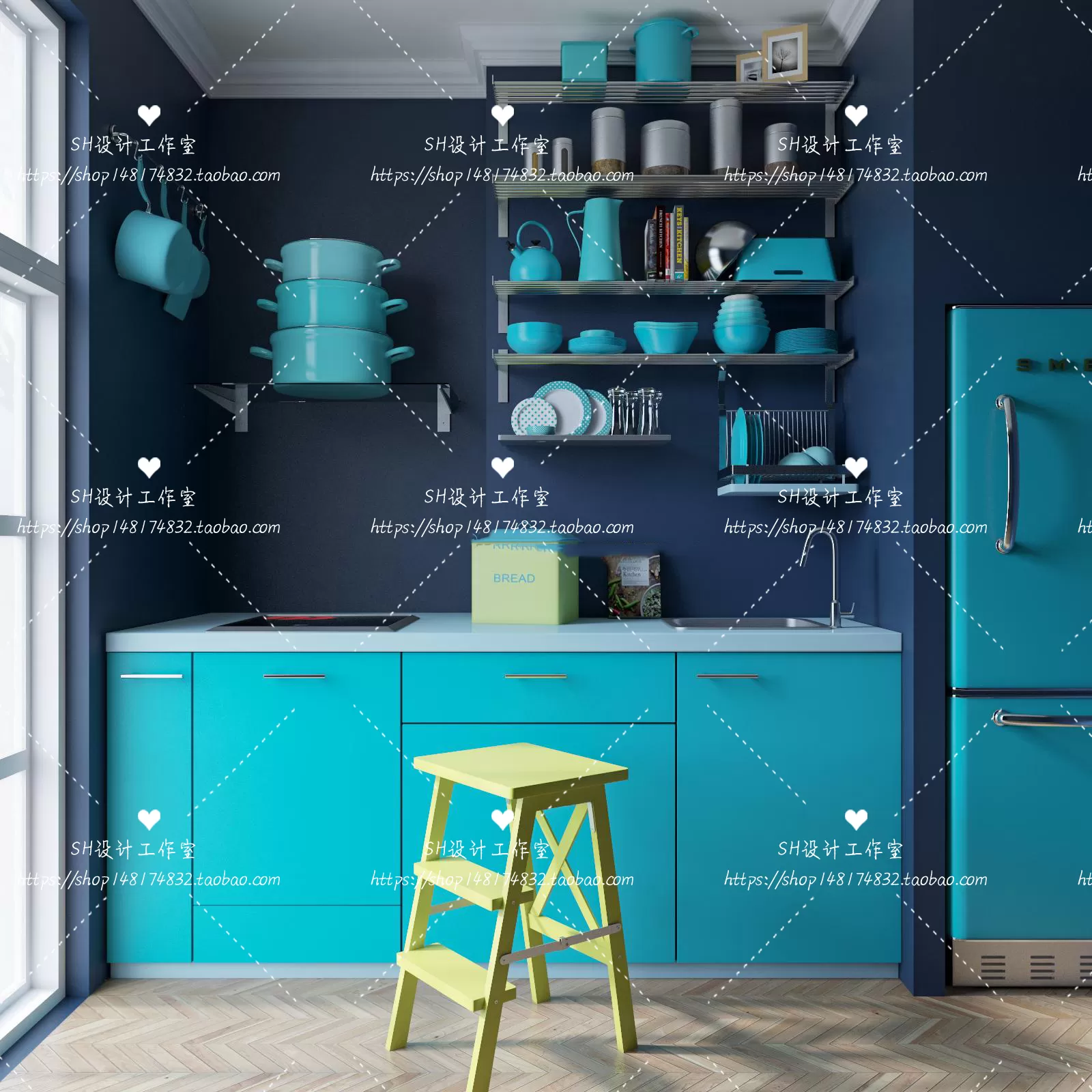 Kitchen Cabinets – 3D Models – 0022